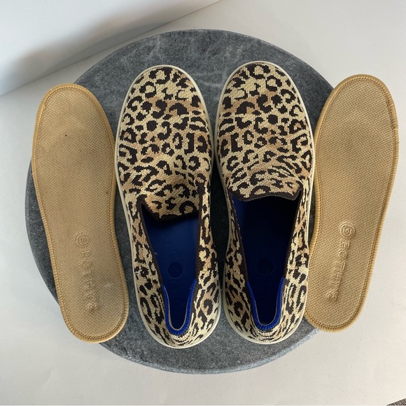 Rothys Leopard Print Slip On Shoes Sneakers Loafers 8 - Picture 10 of 12